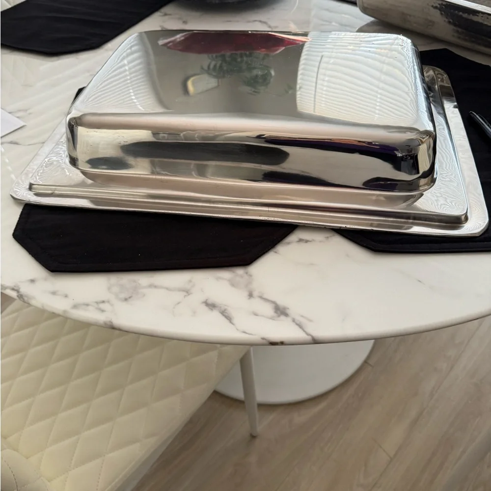 Elegant chrome Serving Tray